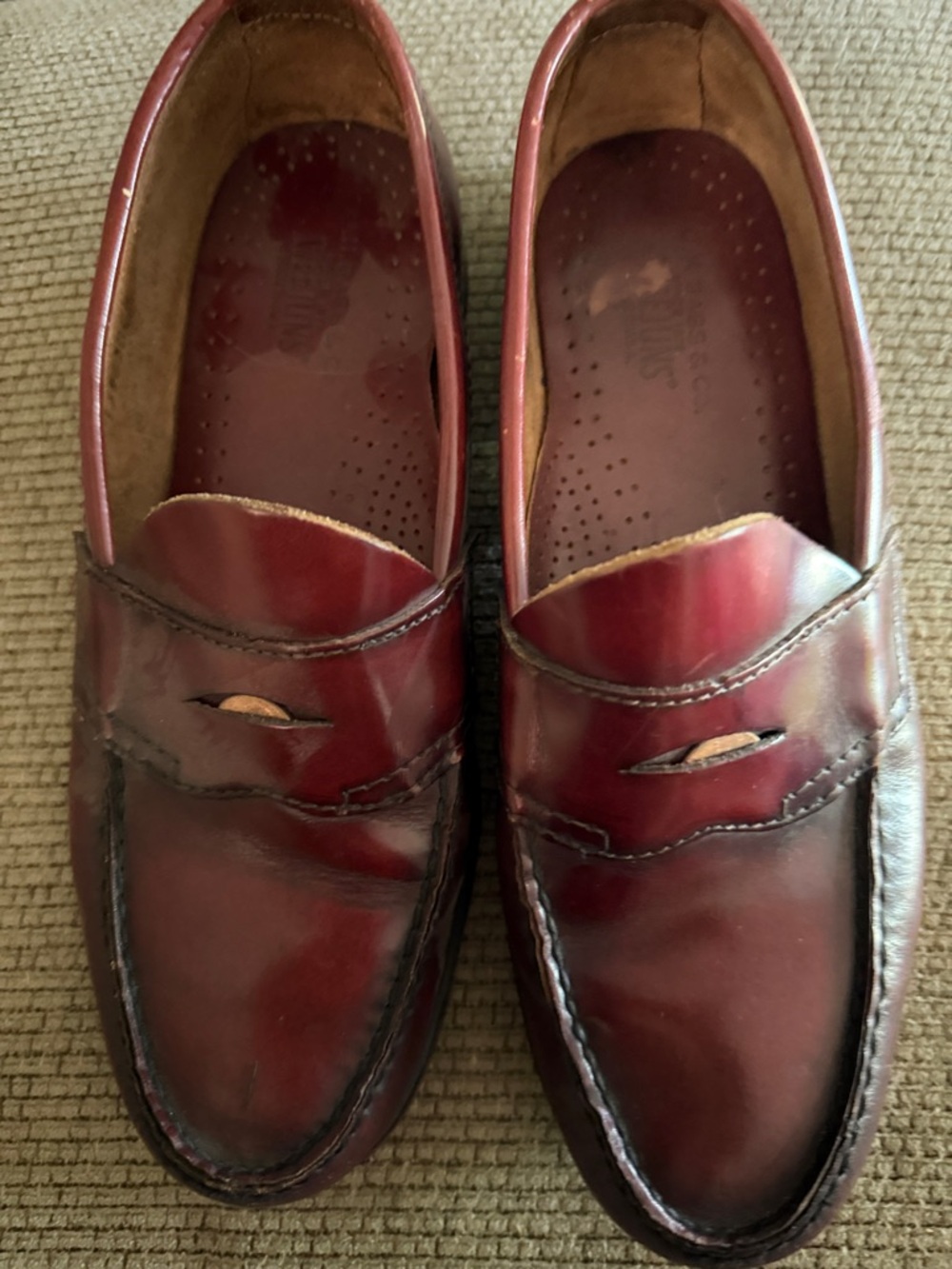 G.H. Bass & Co. Women's Burgundy Penny Loafers